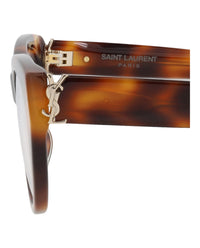 Saint Laurent Saint Laurent Womens Cat Eye Havana Havana Transparent Fashion Designer Eyewear