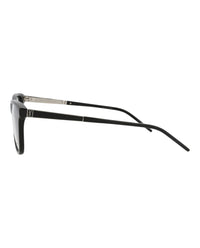 Saint Laurent Saint Laurent Unisex Square/Rectangle Black Silver Transparent Fashion Designer Eyewear