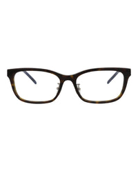 Saint Laurent Saint Laurent Womens Square/Rectangle Havana Silver Transparent Fashion Designer Eyewear