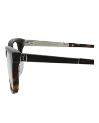 Saint Laurent Saint Laurent Womens Square/Rectangle Havana Silver Transparent Fashion Designer Eyewear