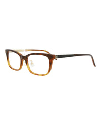 Saint Laurent Saint Laurent Womens Square/Rectangle Havana Gold Transparent Fashion Designer Eyewear