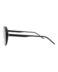 Saint Laurent Saint Laurent Womens Round/Oval Black Black Transparent Fashion Designer Eyewear
