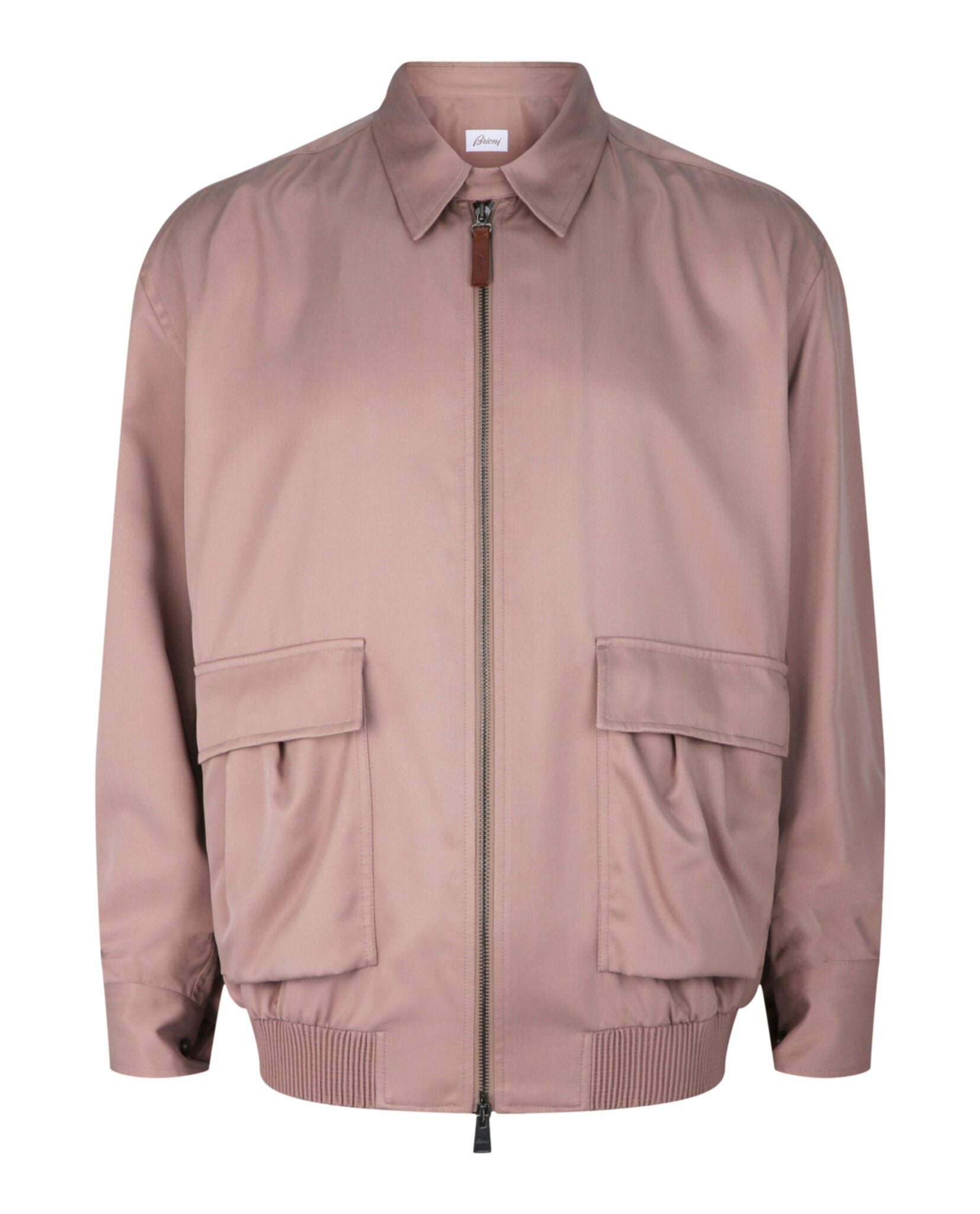 Brioni Mens Point-Collar Bomber Jacket
