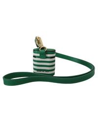 Dolce & Gabbana Airpods Case Protective Leather Strap Women Green Miscellaneous Accessories
