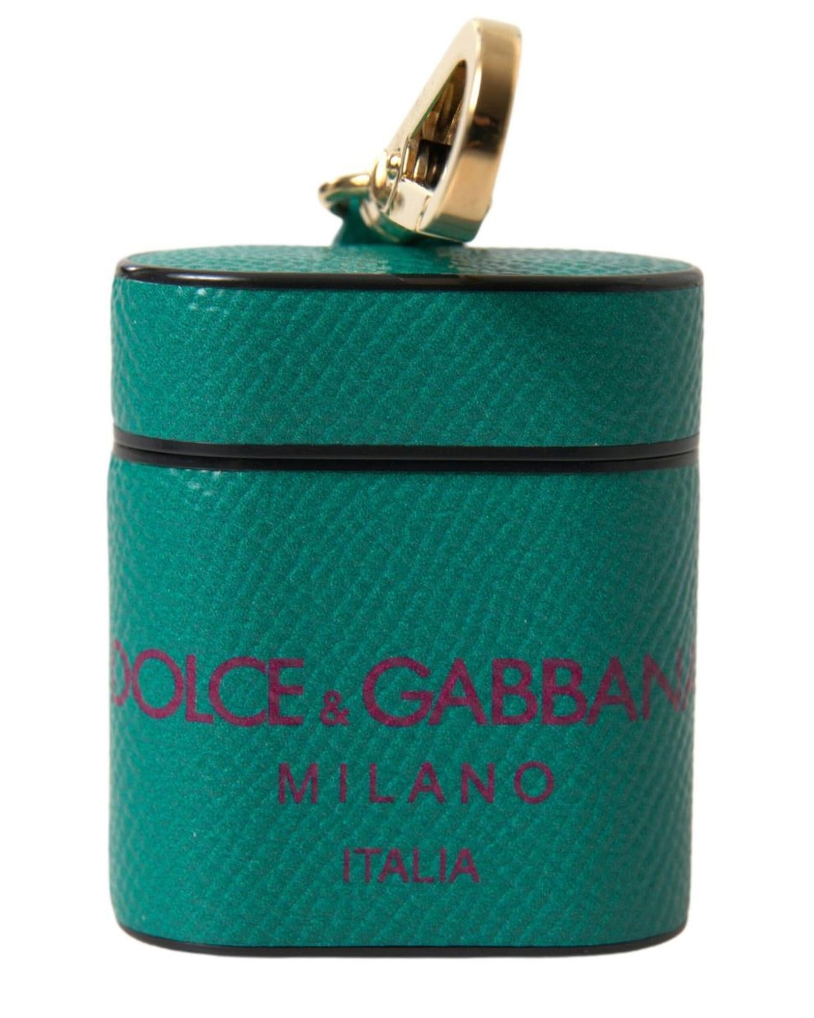 Dolce & Gabbana  Airpods Pro Case Green Leather