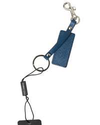 Dolce & Gabbana Sicily Mirror Keychain Red Leather