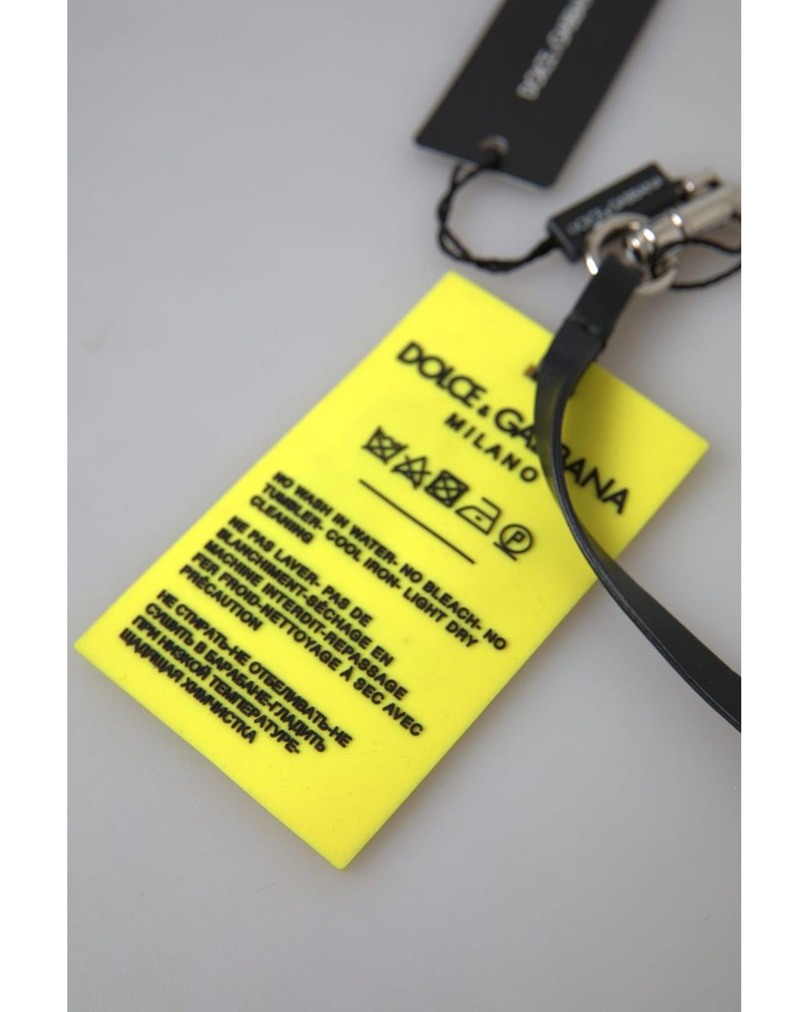 Dolce & Gabbana  I Love DG Keychain - Yellow