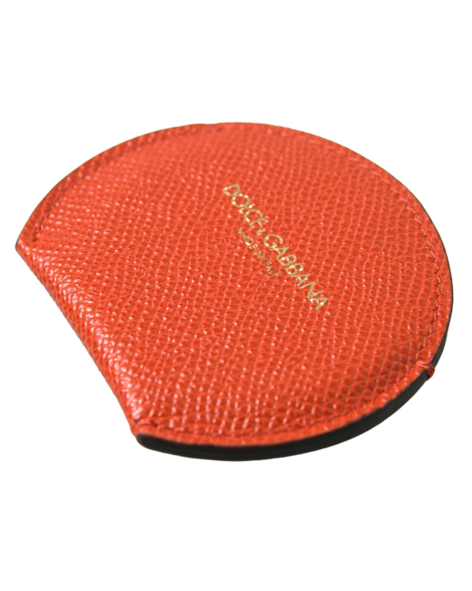 Dolce & Gabbana  Orange Leather Coin Purse