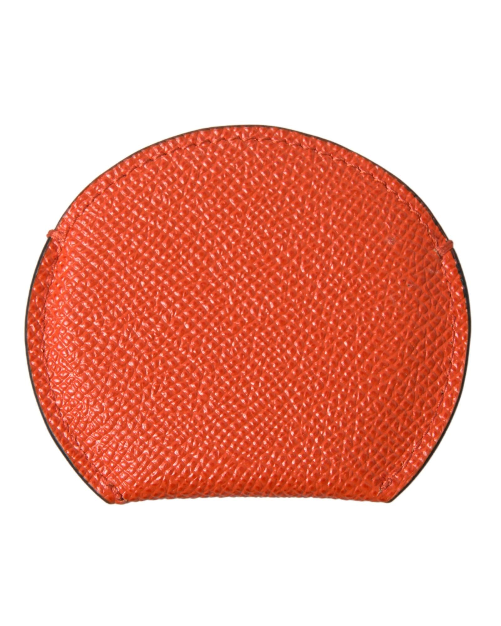 Dolce & Gabbana  Orange Leather Coin Purse