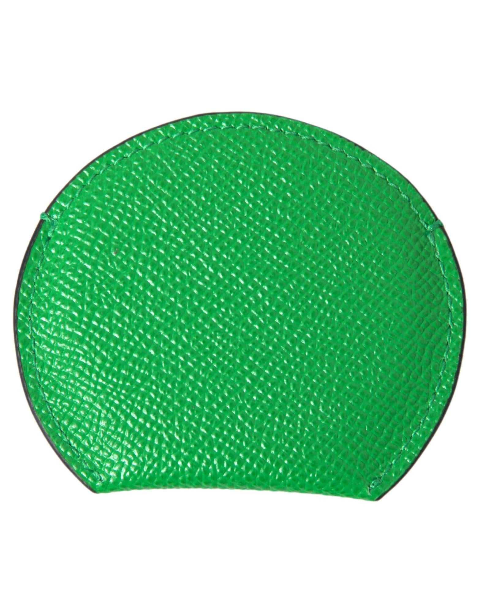 Dolce & Gabbana  Green Leather Coin Purse
