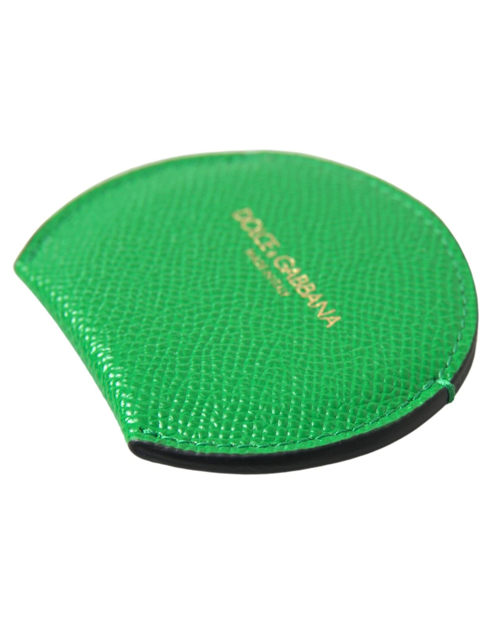 Dolce & Gabbana  Green Leather Coin Purse