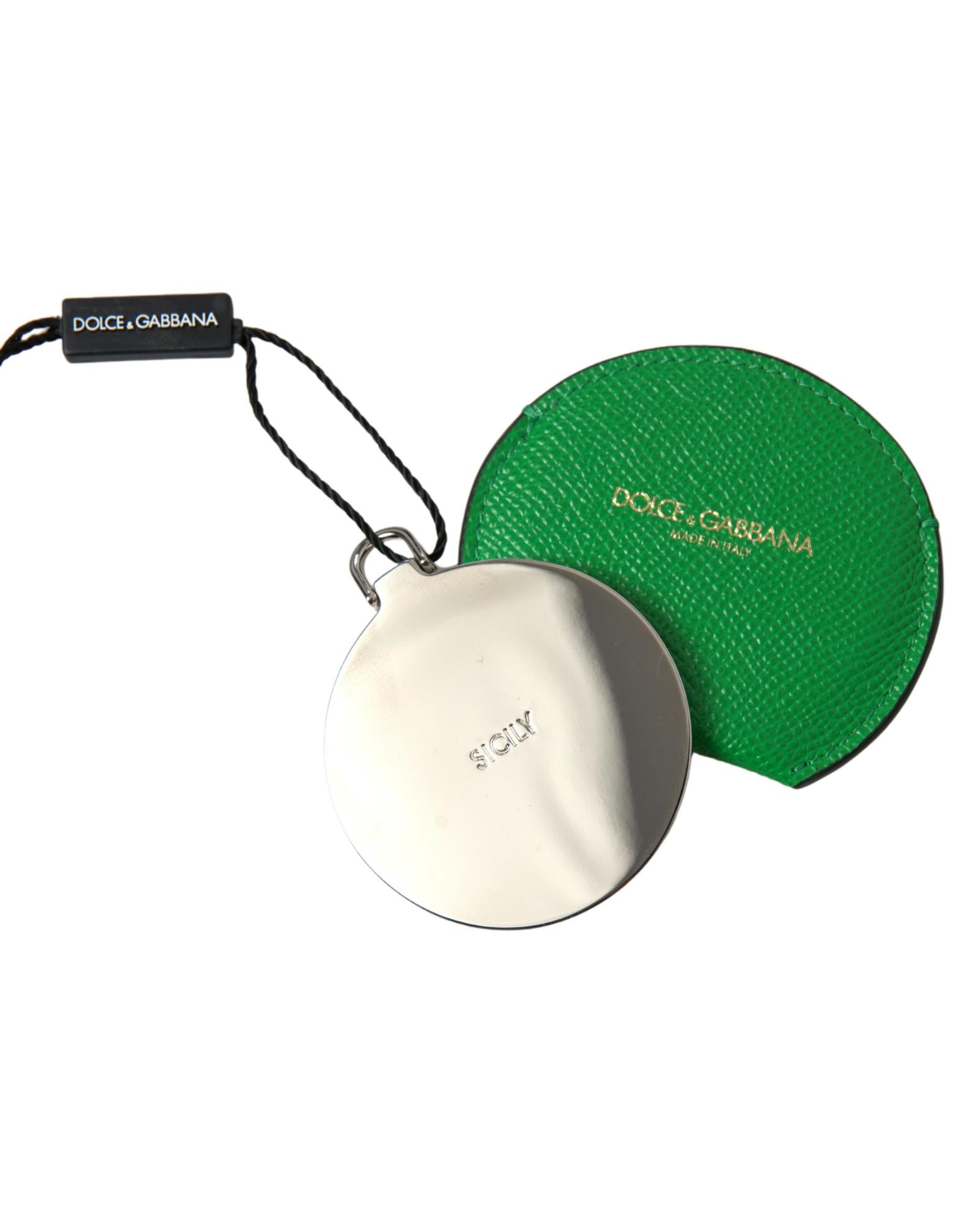 Dolce & Gabbana  Green Leather Coin Purse