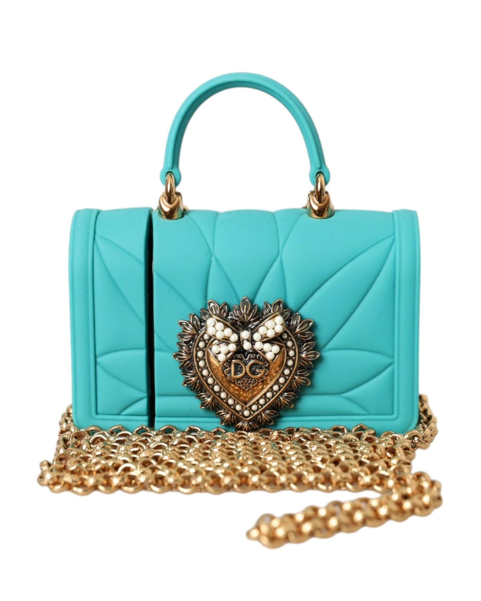 Dolce & Gabbana icily Mini Bag Turquoie ilicone