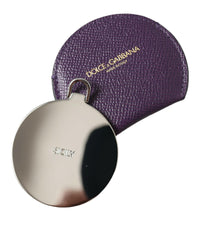 Dolce & Gabbana Leather Coin Purse Purple