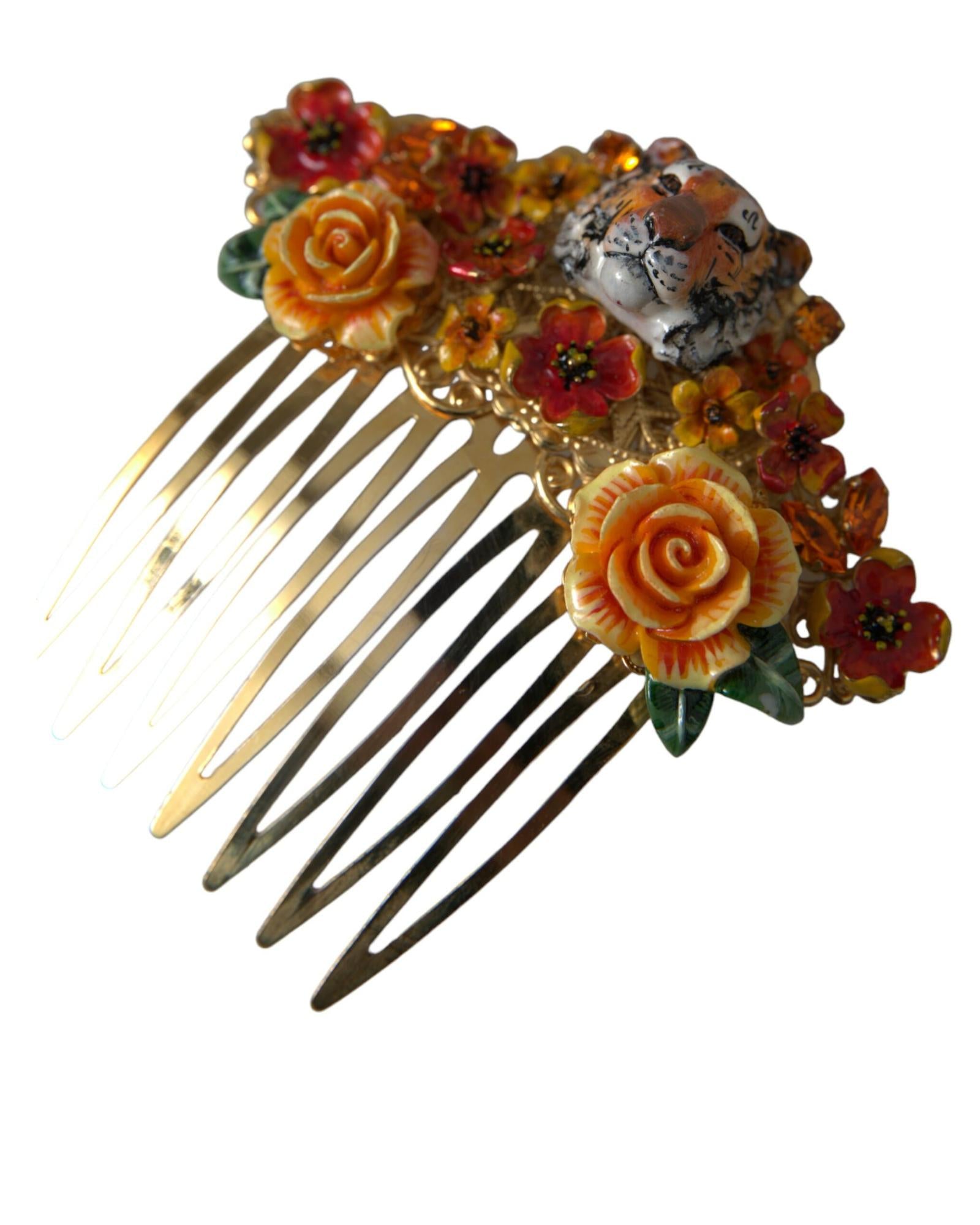 Dolce & Gabbana Floral Tiger Hair Comb