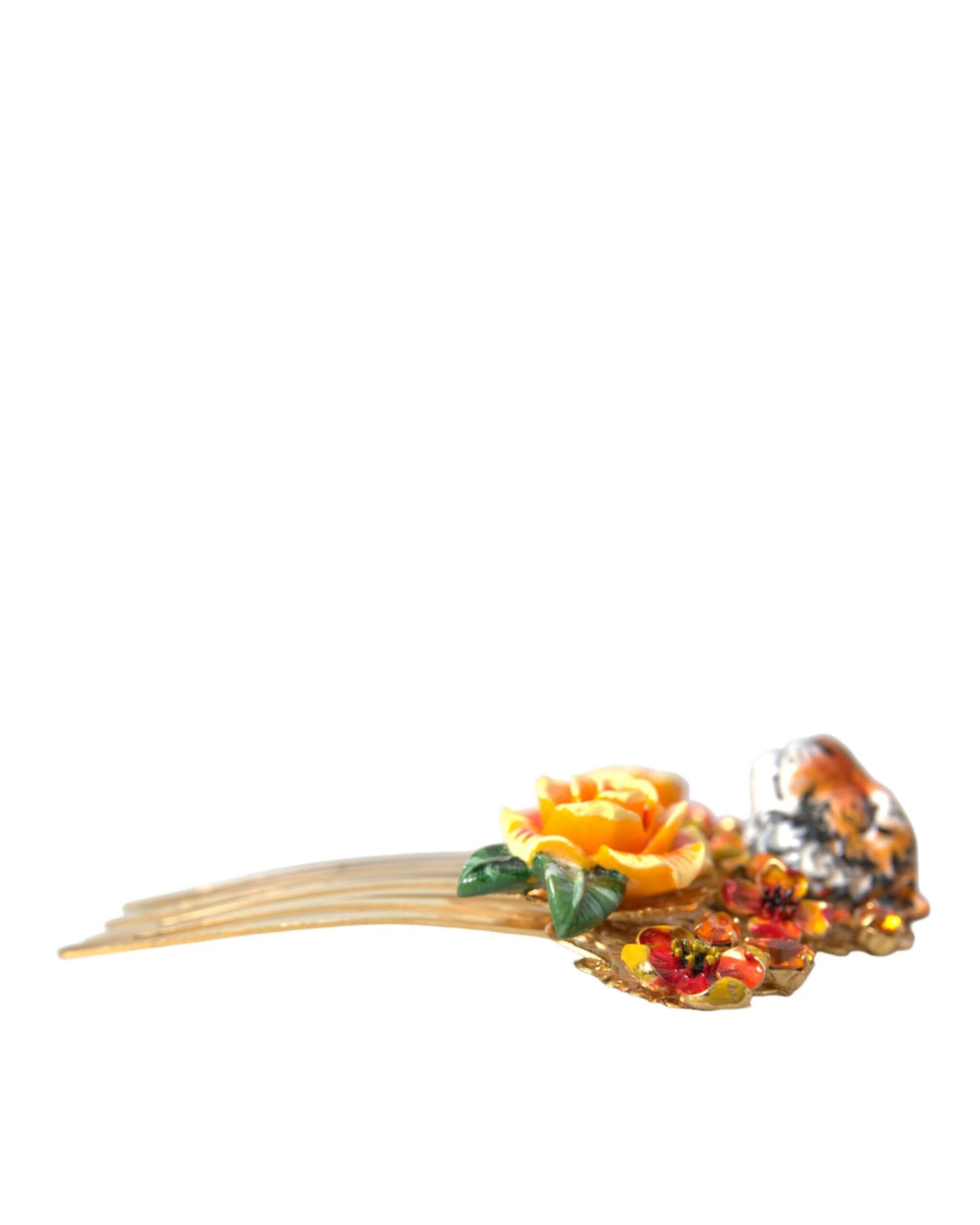 Dolce & Gabbana Floral Tiger Hair Comb