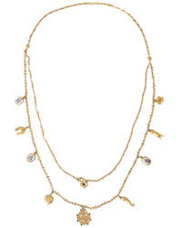 Dolce & Gabbana Multi Charms Necklace Goldtone brass Women