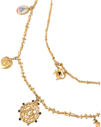 Dolce & Gabbana Multi Charms Necklace Goldtone brass Women