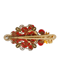 Dolce & Gabbana Decorative Enamel Flower Brooch Women Multicolor Other