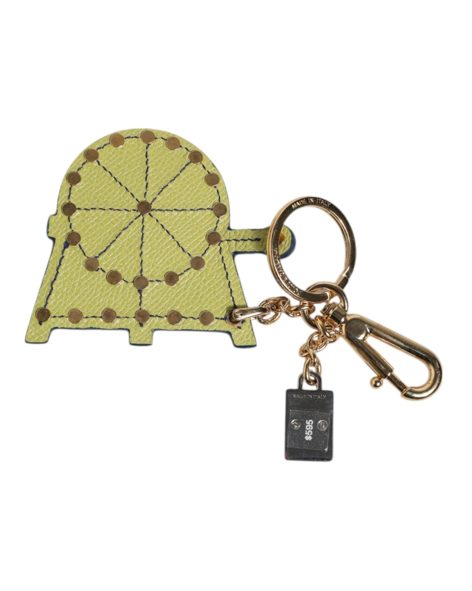 Dolce & Gabbana Ferris Wheel Keychain Leather Accessory Women Multicolor