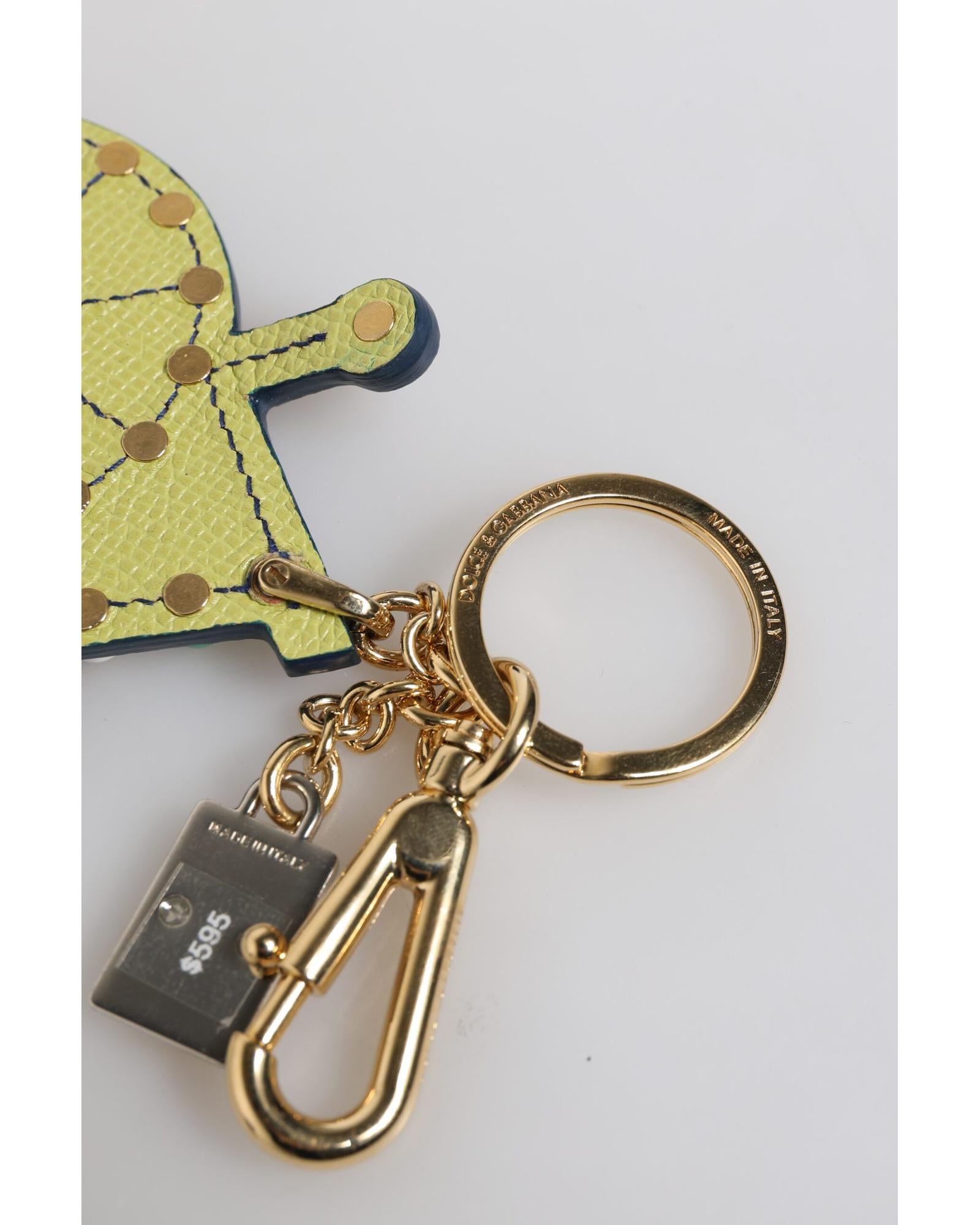 Dolce & Gabbana Ferris Wheel Keychain Leather Accessory Women Multicolor