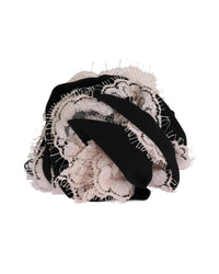 Dolce & Gabbana Lace Hair Clip Black Beige