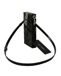 Dolce & Gabbana Sicily Box Crossbody Bag in Black Patent Leather