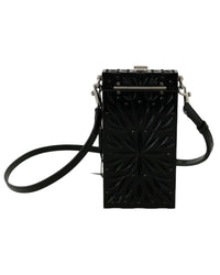 Dolce & Gabbana Sicily Box Crossbody Bag in Black Patent Leather