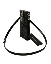 Dolce & Gabbana Sicily Box Crossbody Bag in Black Patent Leather
