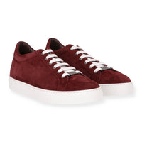Isaia Mens Burgundy Dress Shoe