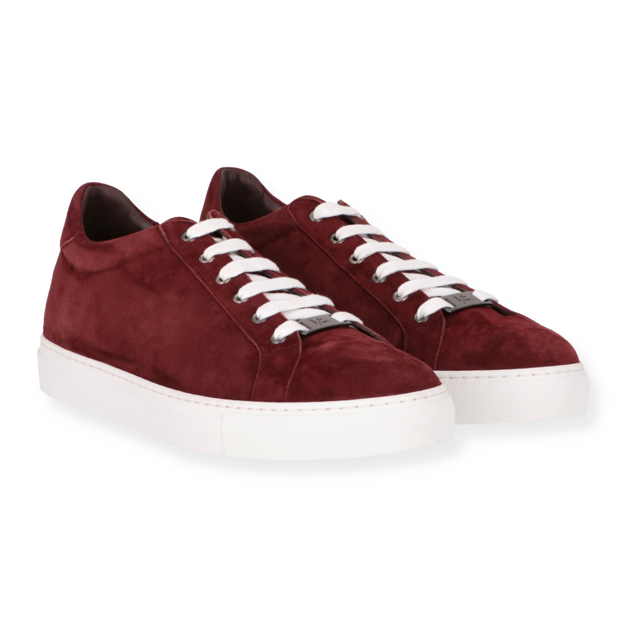 Isaia Mens Burgundy Dress Shoe