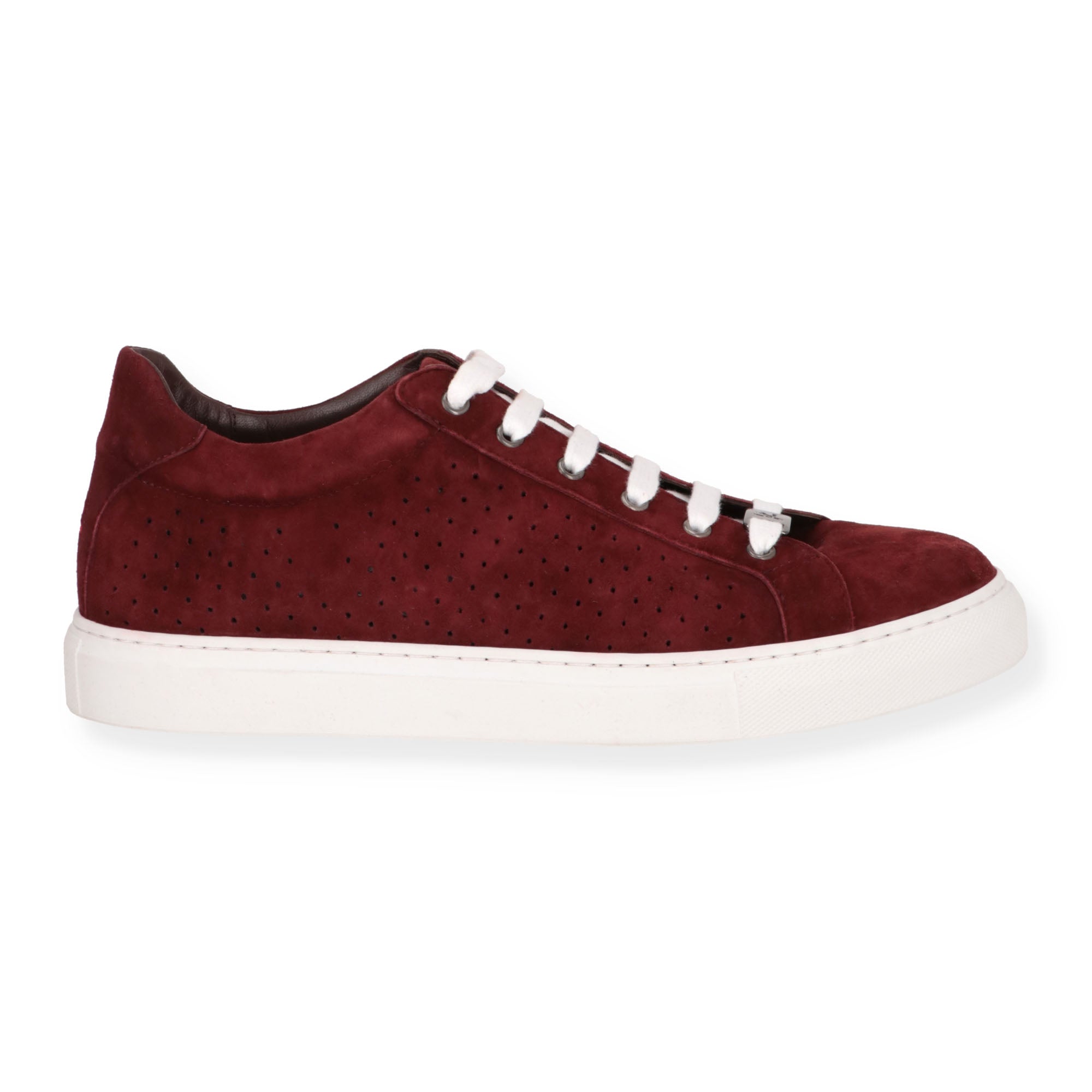 Isaia Mens Wine Dress Shoe