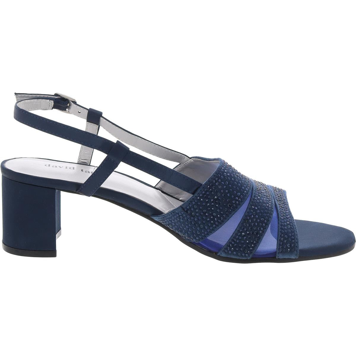 Womens Embellished Manmade Slingback Heels