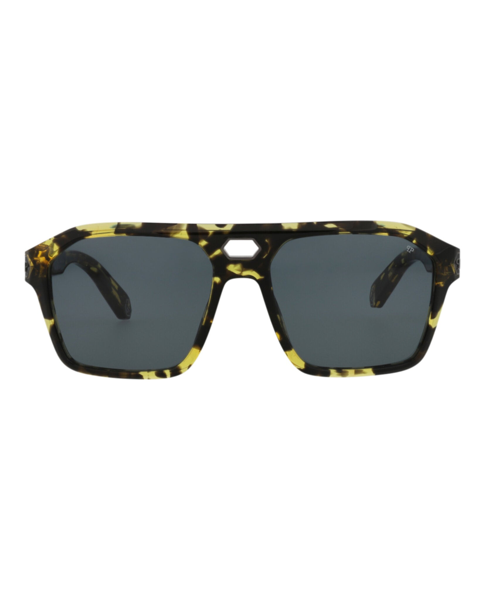 Philipp Plein Mens Aviator Havana Havana Smoke Fashion Designer Eyewear Havana Havana Smoke