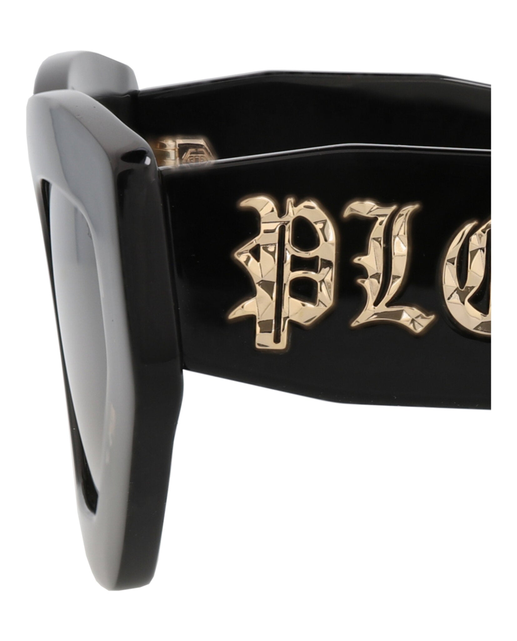 Philipp Plein Womens Cat Eye Black Black Green Fashion Designer Eyewear