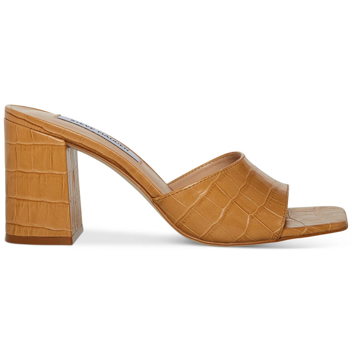 Alaya Womens Leather Slide Sandals