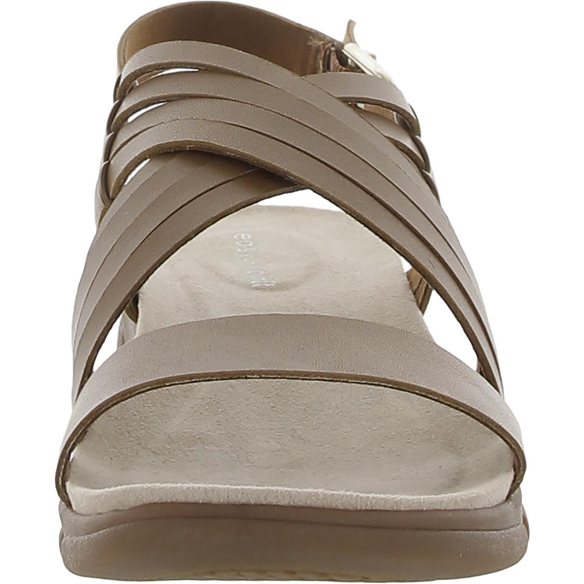 Marlis Womens Leather Padded Sole Slingback Sandals