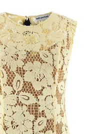 SELF PORTRAIT Self Portrait Women 'Yellow Crochet Lace' Midi Dress