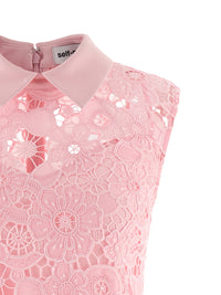 SELF PORTRAIT Self Portrait Women 'Pink Lace Collared' Dress