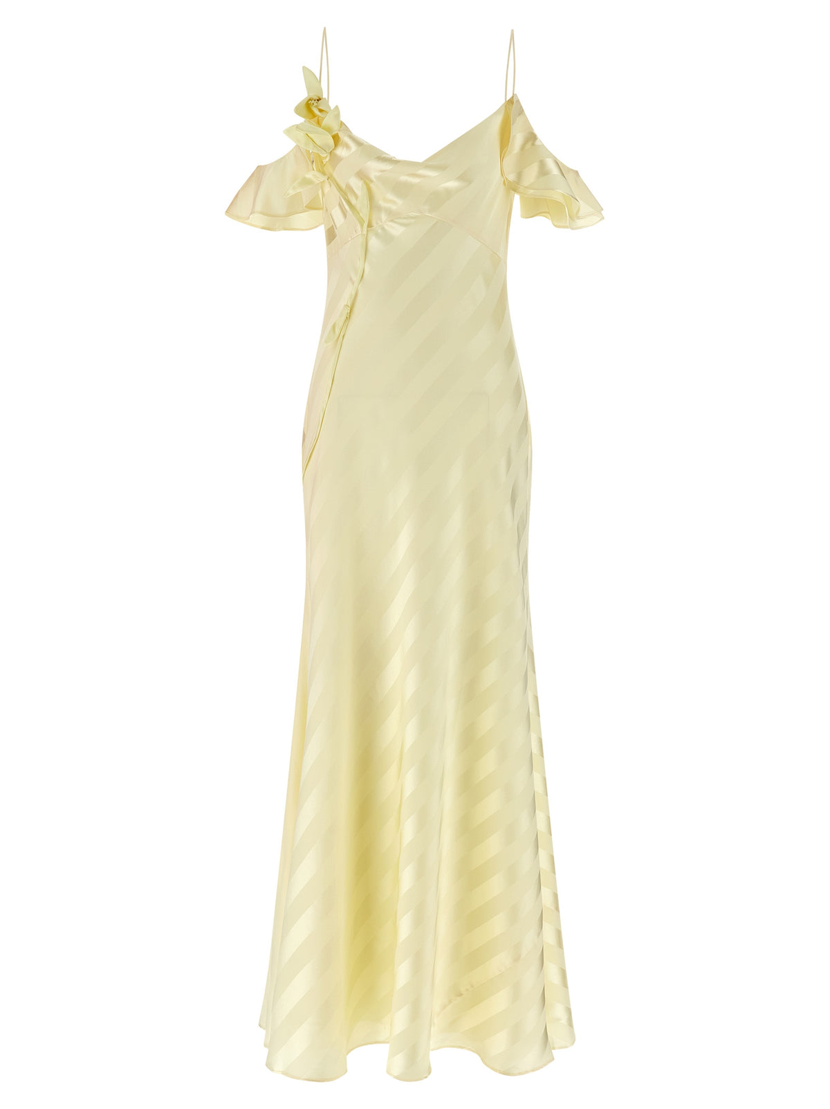 SELF PORTRAIT Self Portrait Women 'Satin Striped' Long Dress