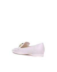 Stuart Weitzman Leather Loafers Men White