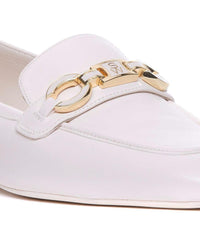 Stuart Weitzman Leather Loafers Men White