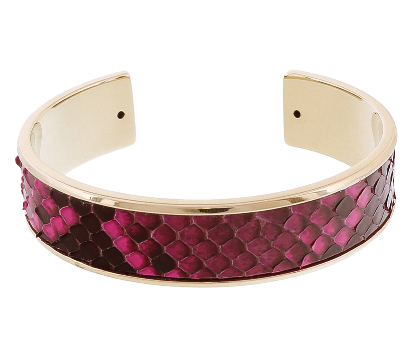 Stamerra MEMAN PITTONE FU Fuschia Genuine Python Bracelet