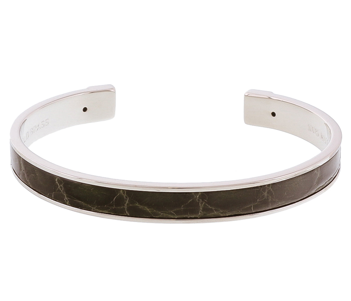 Stamerra PICCOLO CROCCO VR Forest Green Genuine Crocodile Bracelet