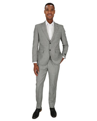 Scotch & Soda Mens Grey/Black Suit