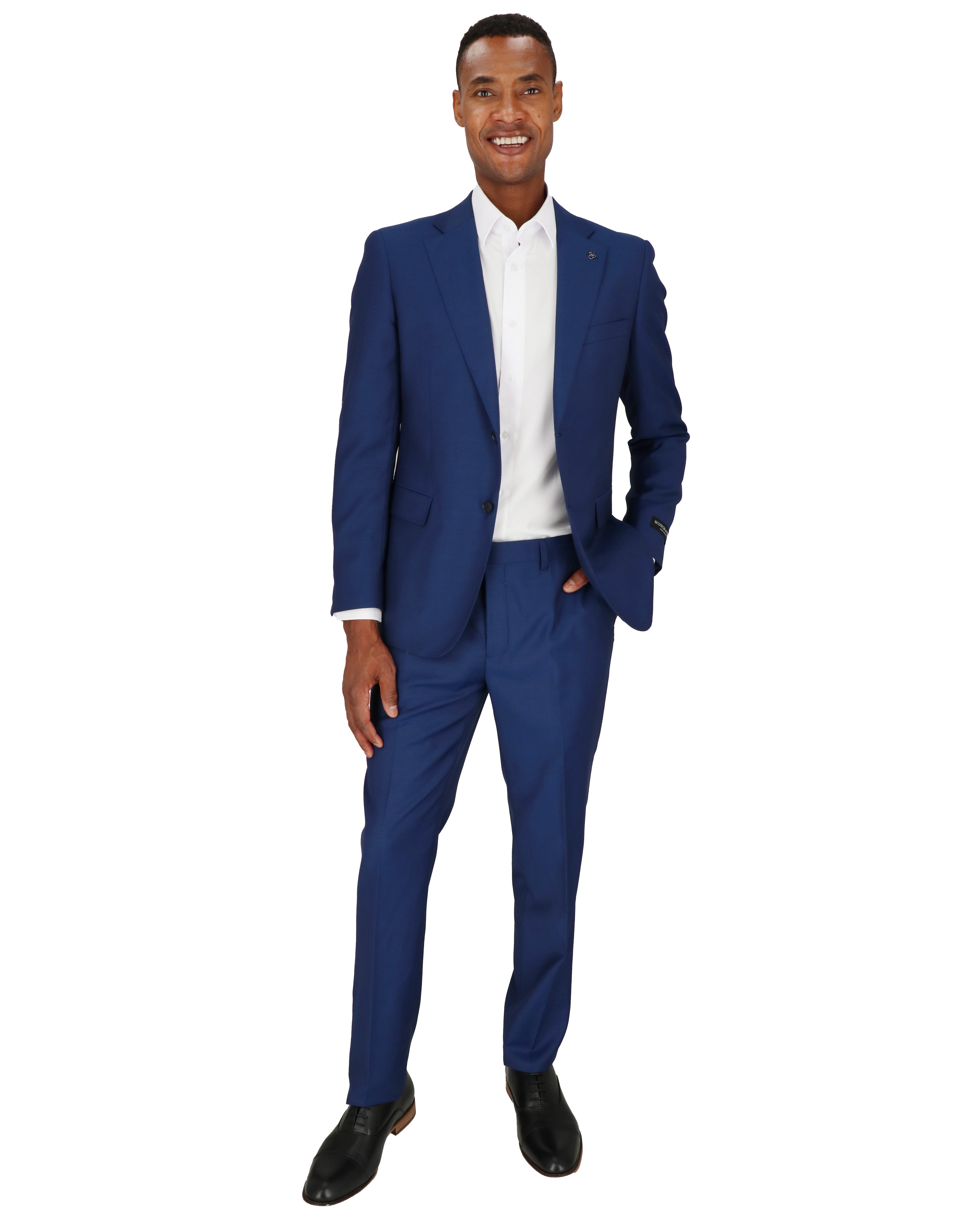 Scotch & Soda Mens Blue Suit