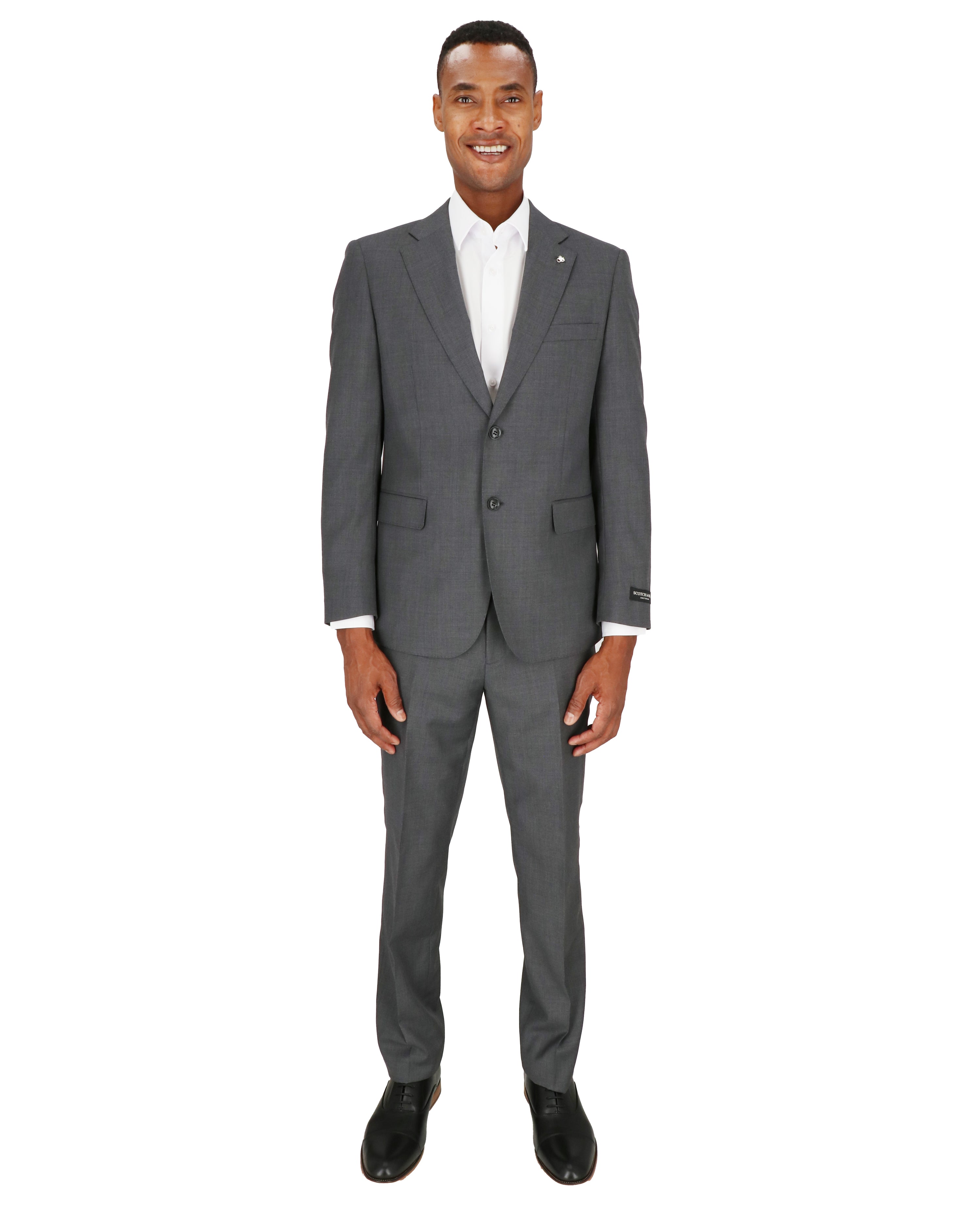 Scotch & Soda Mens Charcoal Suit