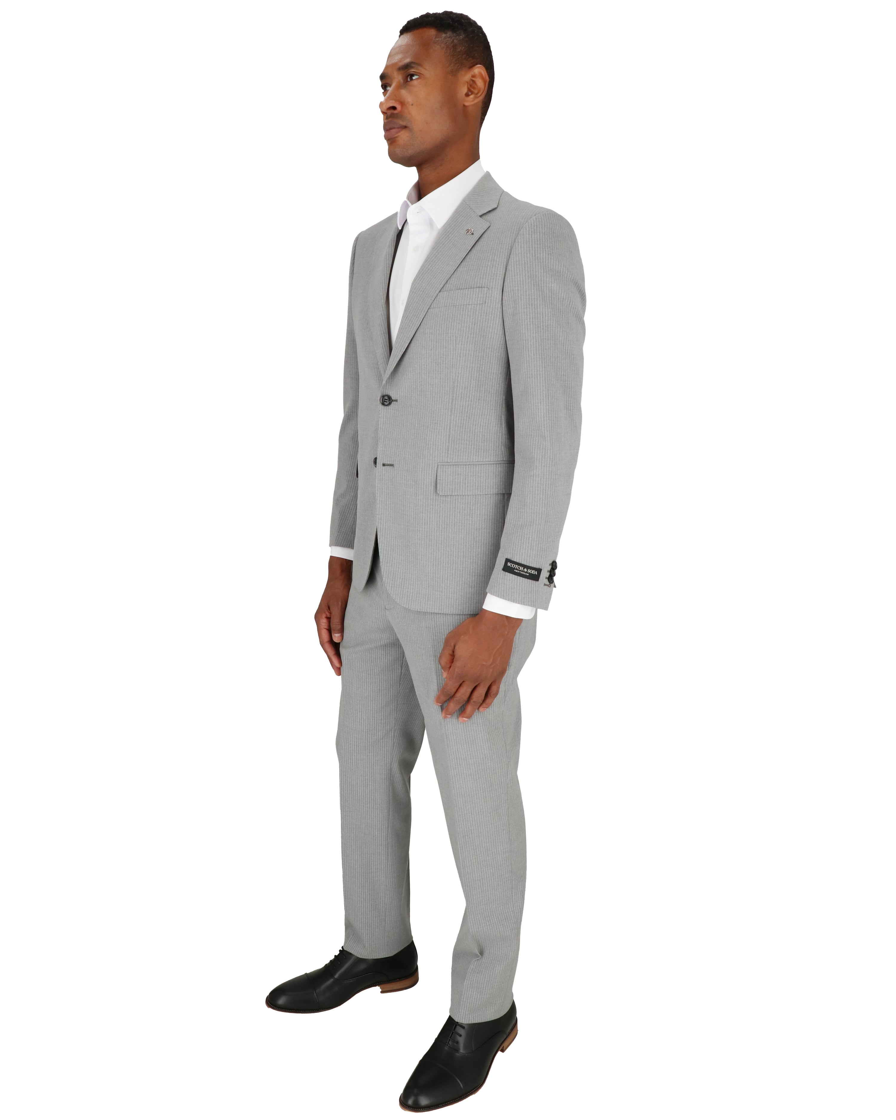 Scotch & Soda Mens Grey Suit
