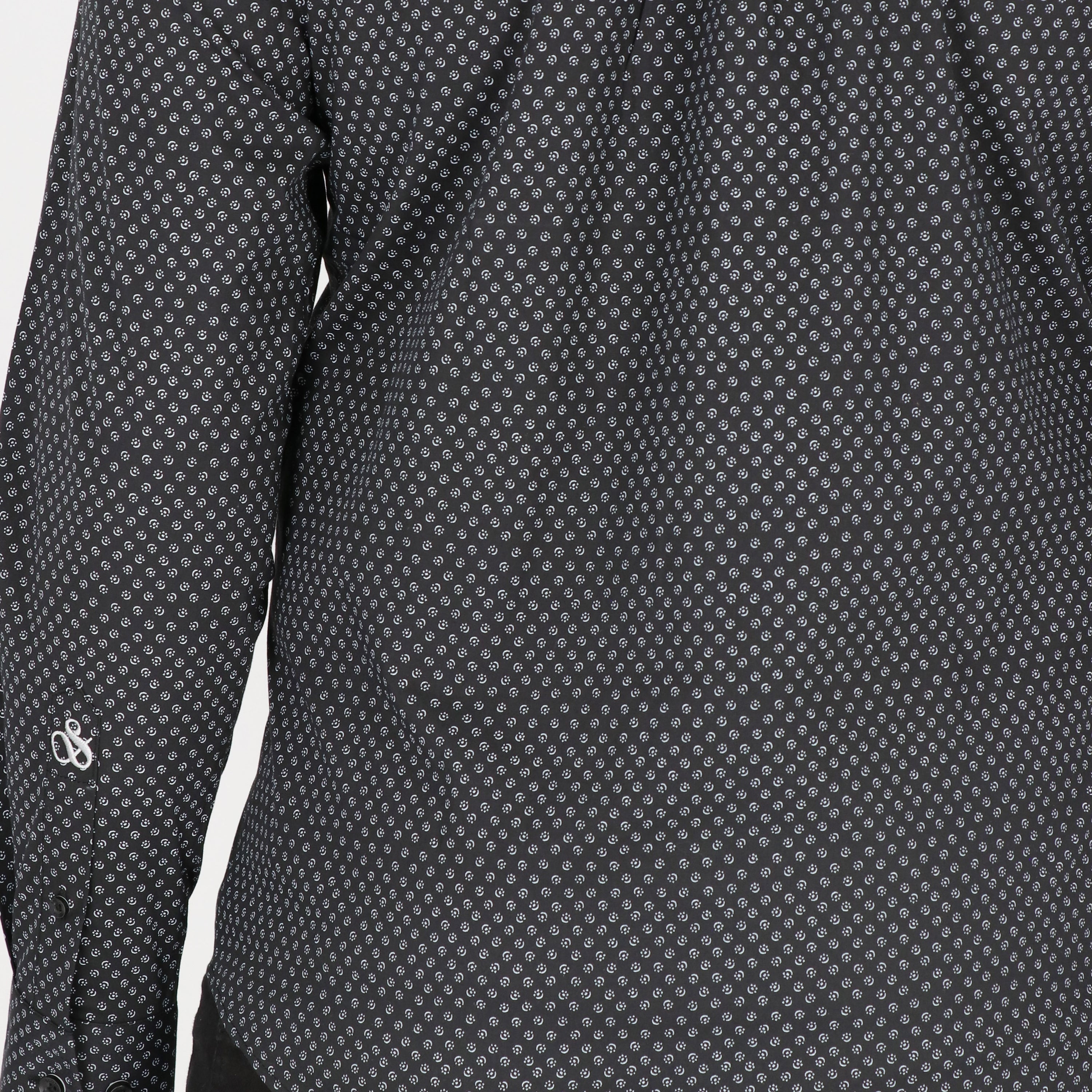 Scotch & Soda Mens Black Dress Shirt