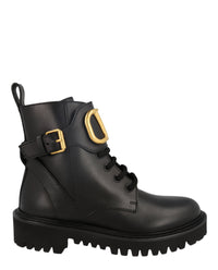 Valentino Womens VLogo Combat Boots